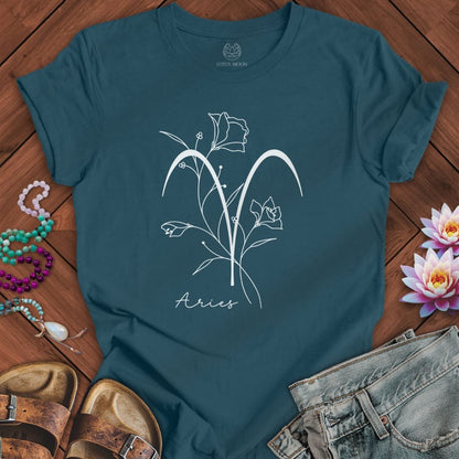Lotus Moon Co. T-Shirt Boho Aries Tee Deep Teal / S