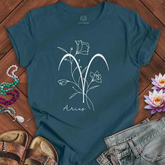 Lotus Moon Co. T-Shirt Boho Aries Tee Deep Teal / S