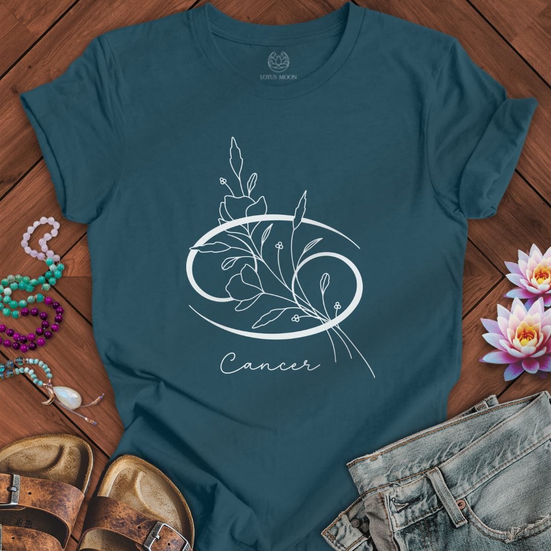 Lotus Moon Co. T-Shirt Boho Cancer Tee Deep Teal / S
