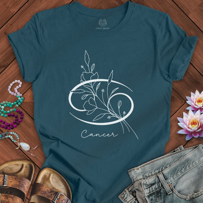 Lotus Moon Co. T-Shirt Boho Cancer Tee Deep Teal / S