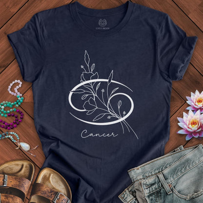 Lotus Moon Co. T-Shirt Boho Cancer Tee Heather Midnight Navy / S