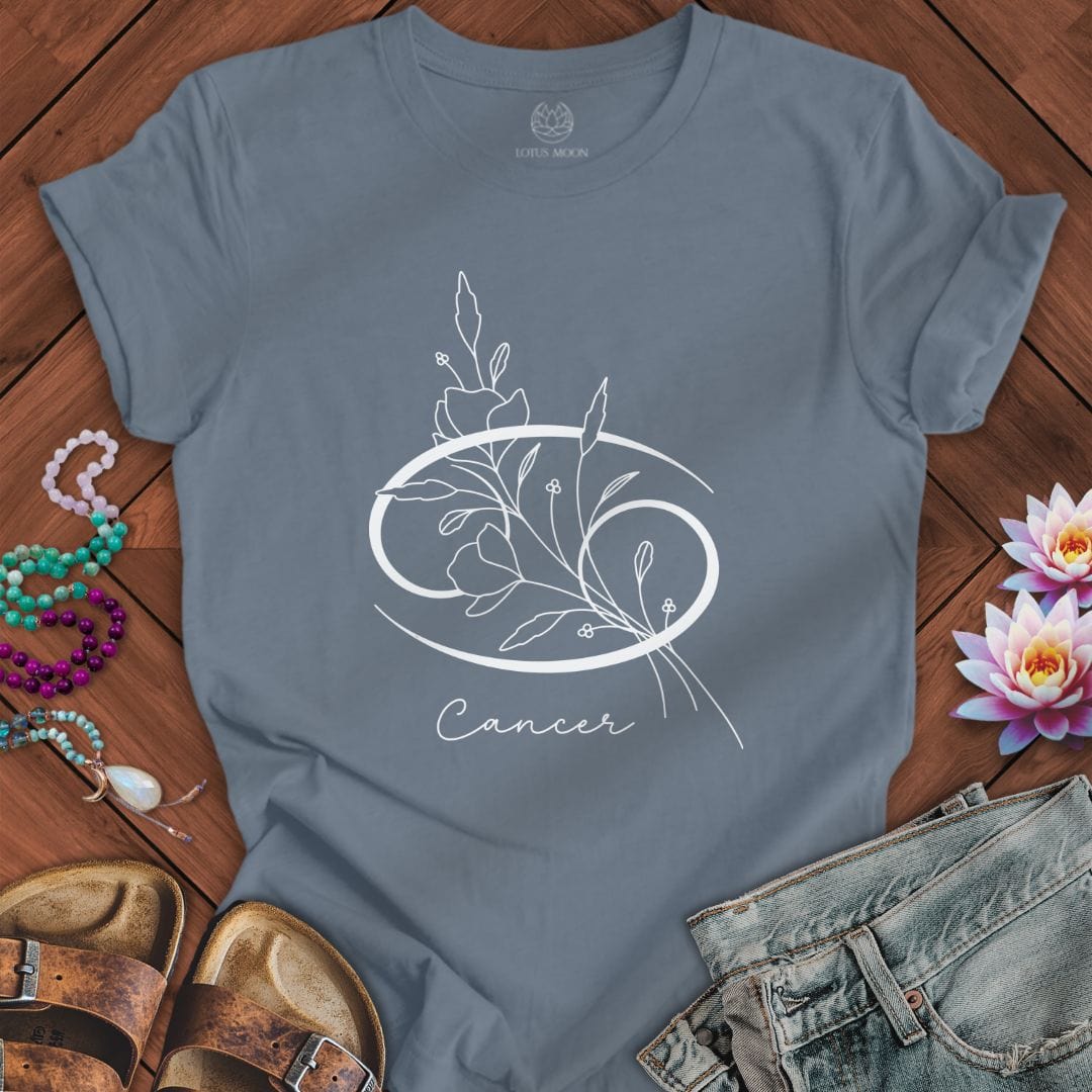 Lotus Moon Co. T-Shirt Boho Cancer Tee Steel Blue / S