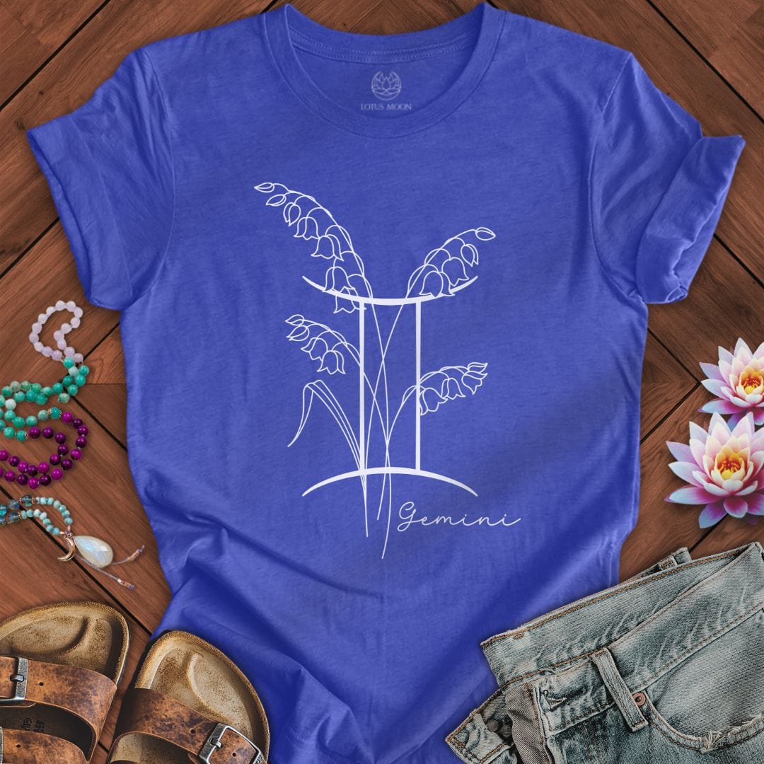 Lotus Moon Co. T-Shirt Boho Gemini Tee Heather True Royal / S