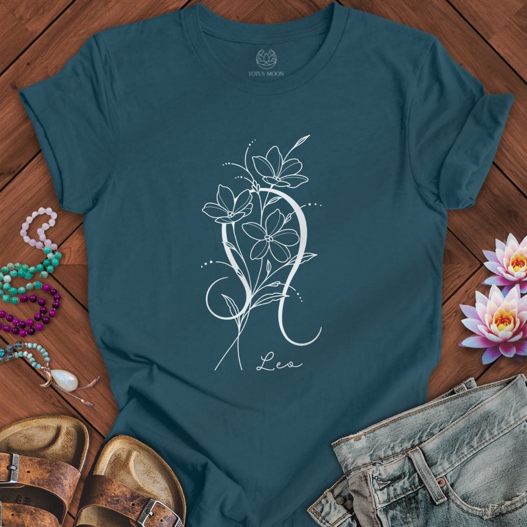 Lotus Moon Co. T-Shirt Boho Leo Tee Deep Teal / S