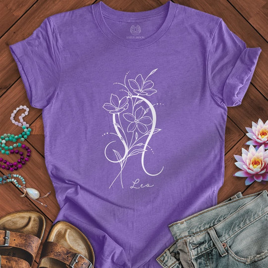 Lotus Moon Co. T-Shirt Boho Leo Tee Heather Team Purple / S