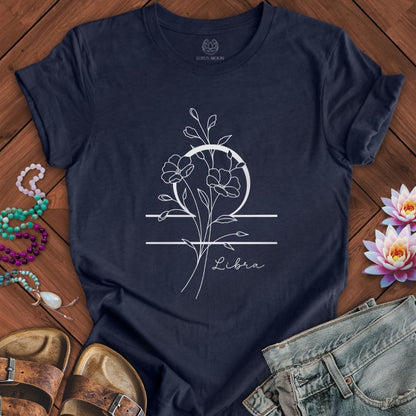 Lotus Moon Co. T-Shirt Boho Libra Tee Heather Midnight Navy / S