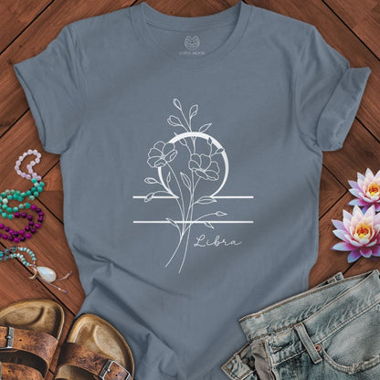 Lotus Moon Co. T-Shirt Boho Libra Tee Steel Blue / S