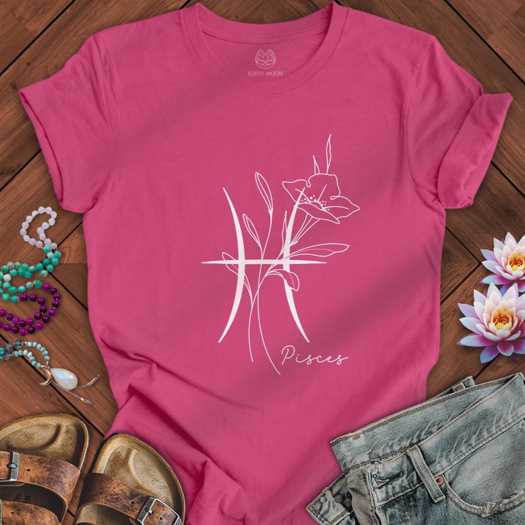 Lotus Moon Co. T-Shirt Boho Pisces Tee Berry / S