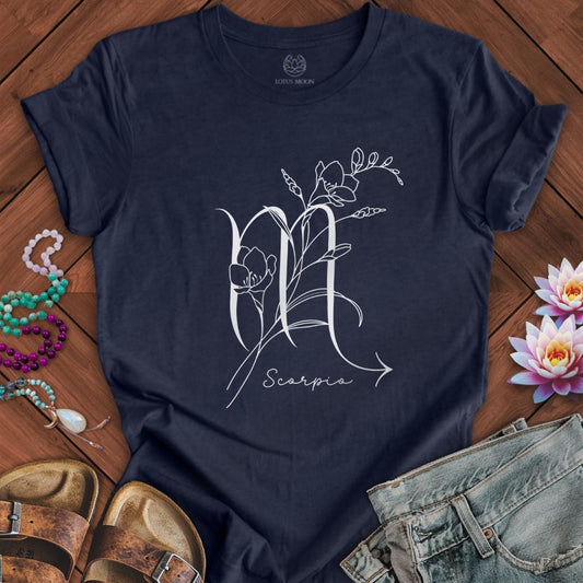 Lotus Moon Co. T-Shirt Boho Scorpio Tee Heather Midnight Navy / S