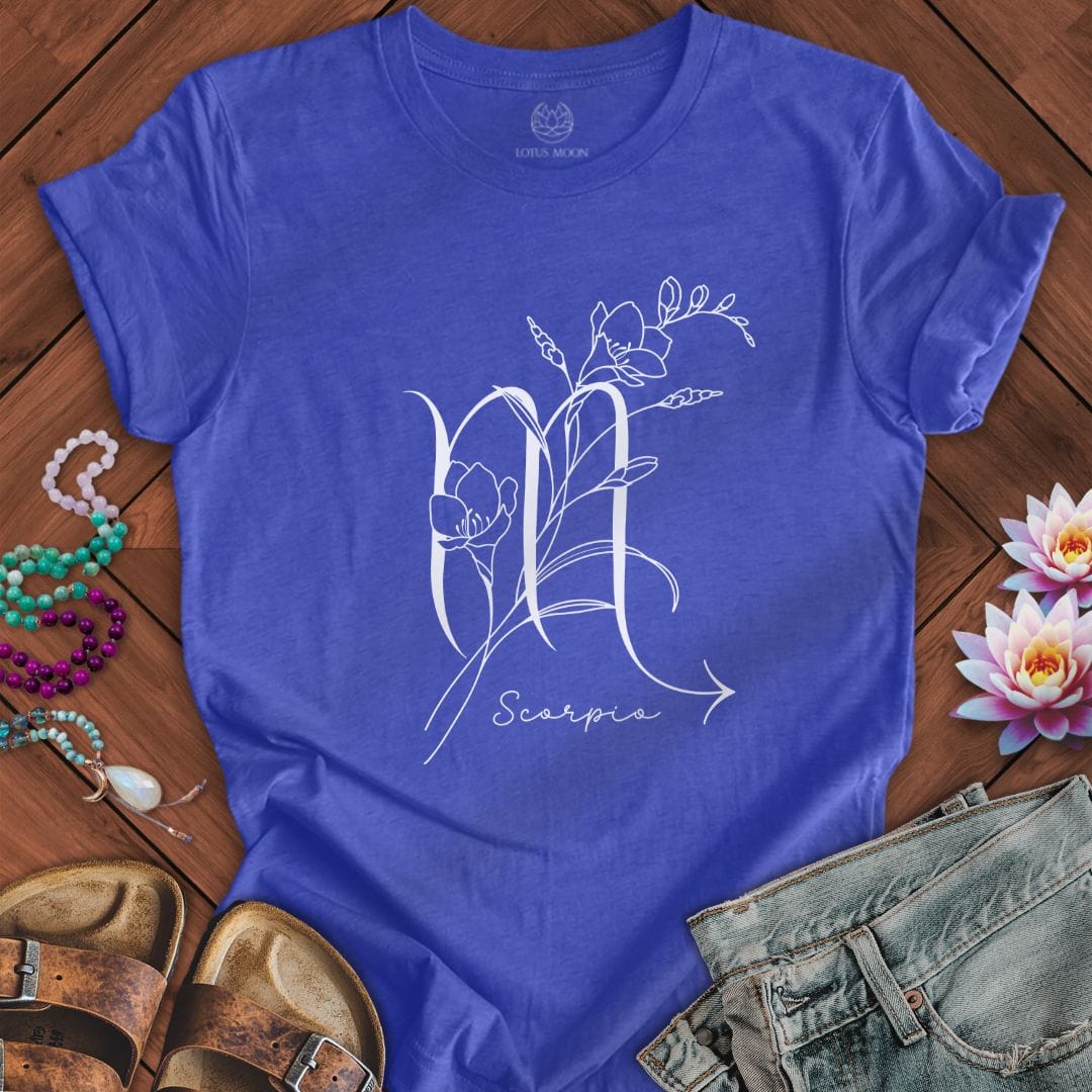 Lotus Moon Co. T-Shirt Boho Scorpio Tee Heather True Royal / S
