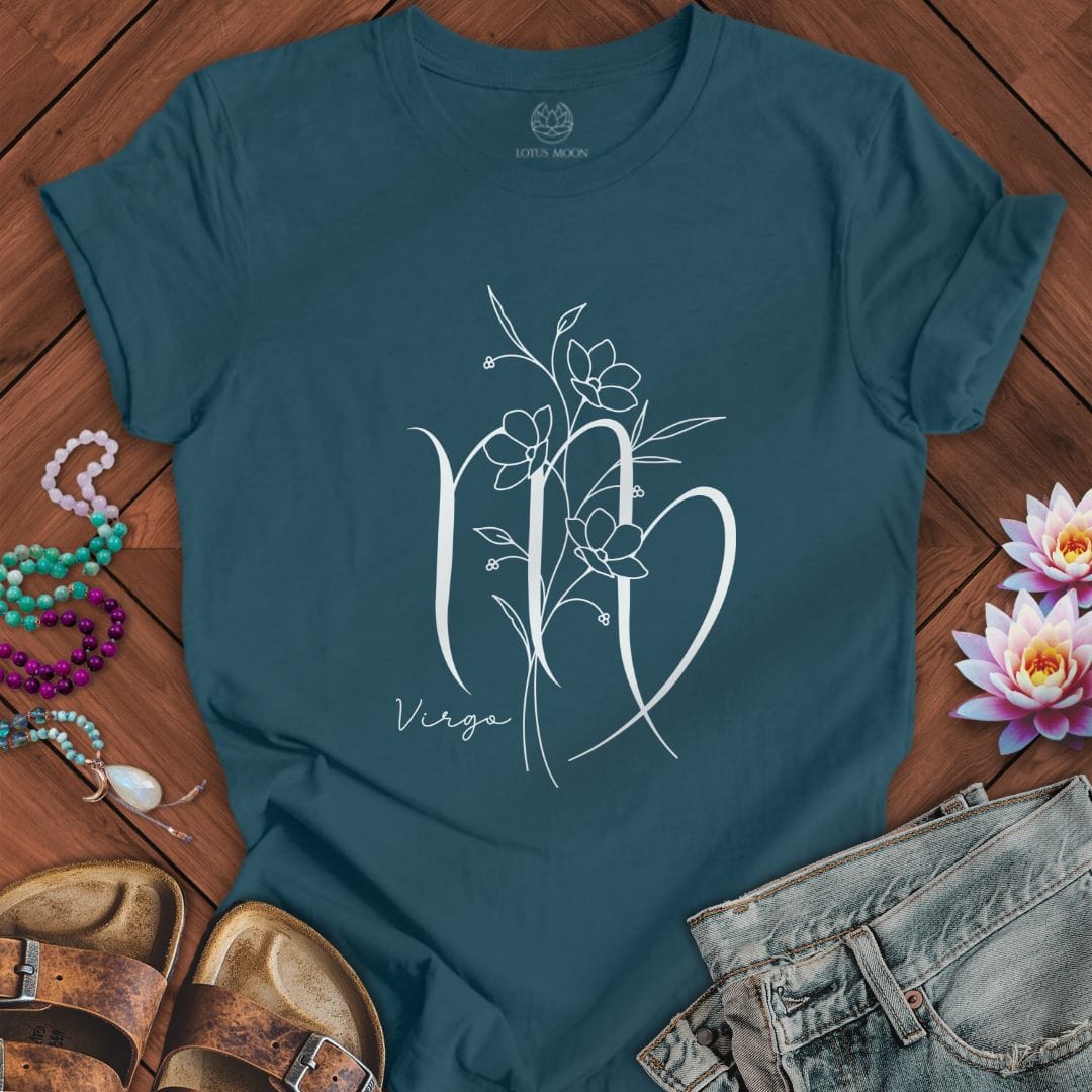 Lotus Moon Co. T-Shirt Boho Virgo Tee Deep Teal / S