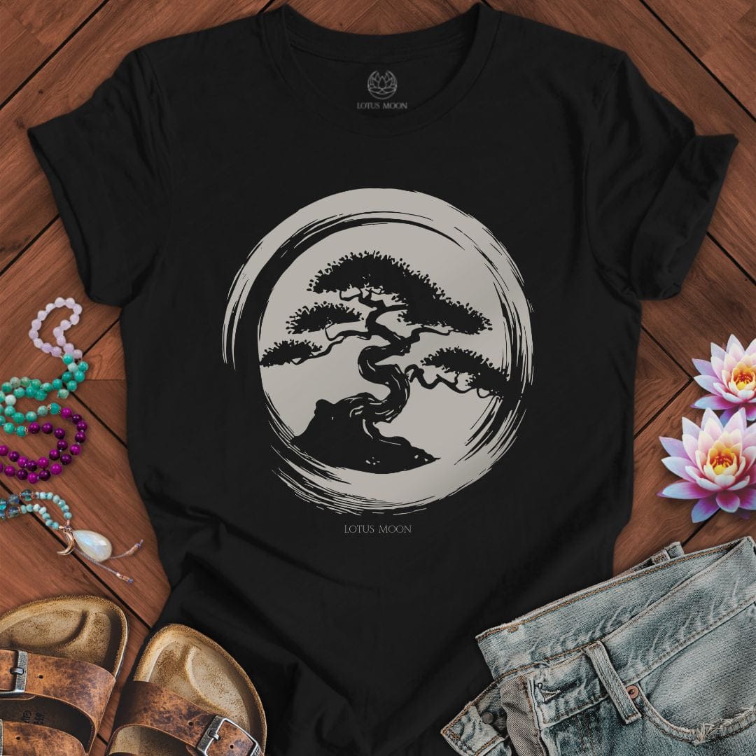 Bonsai Enso Circle Tee Black Heather