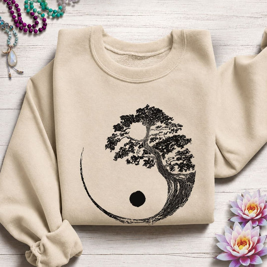 Bonsai Yin Yang Sweatshirt Sand