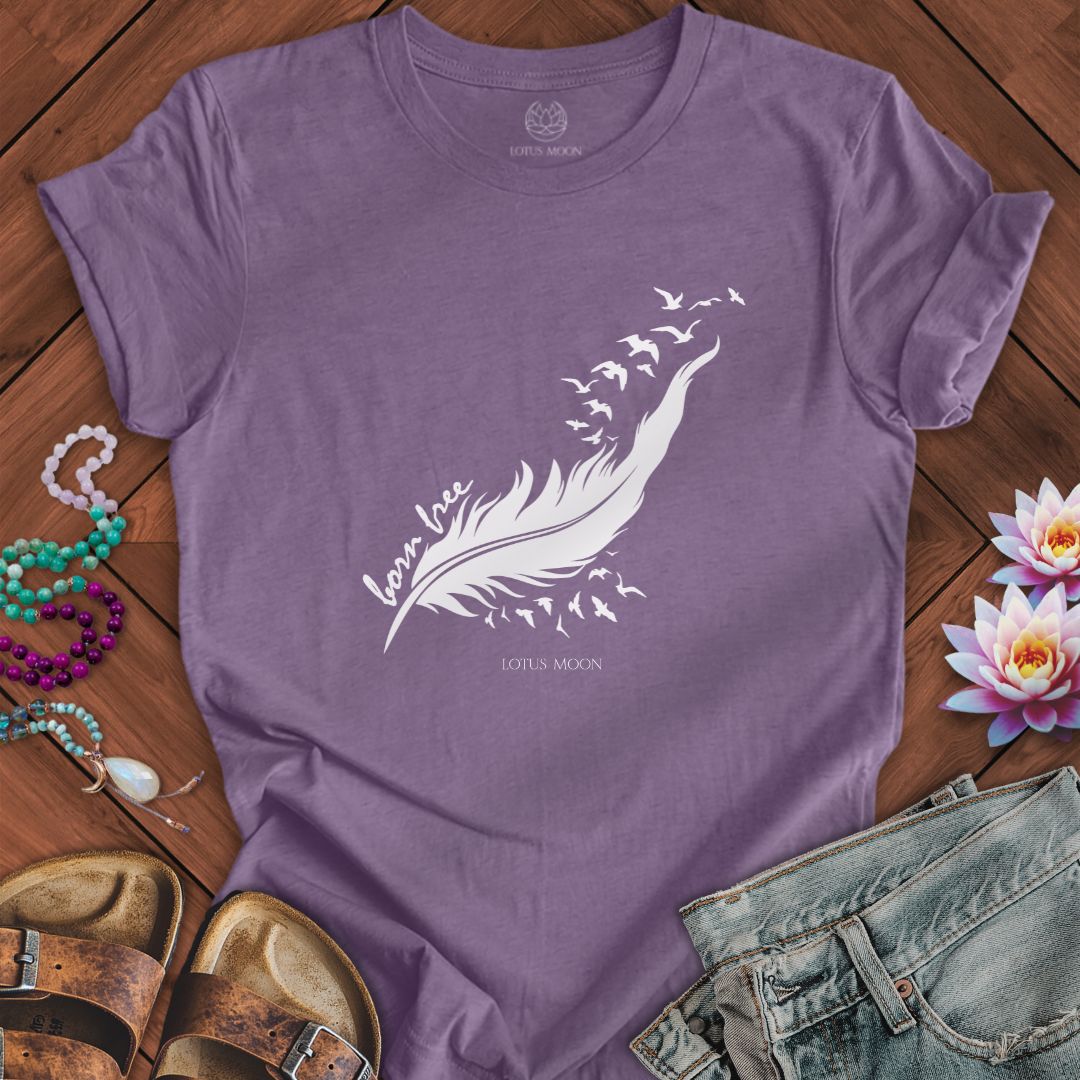 Born Free Tee Heather Purple