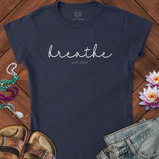 Breathe Fitted Tee Navy