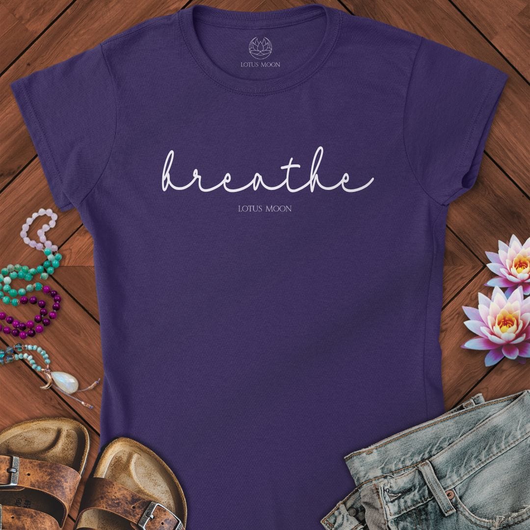 Breathe Fitted Tee Purple