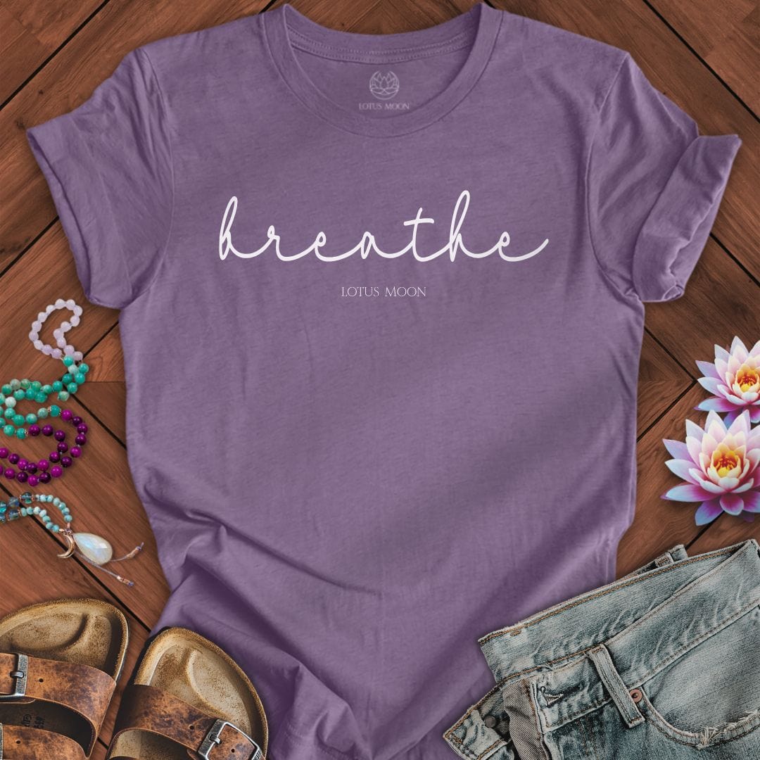 Breathe Tee Heather Purple