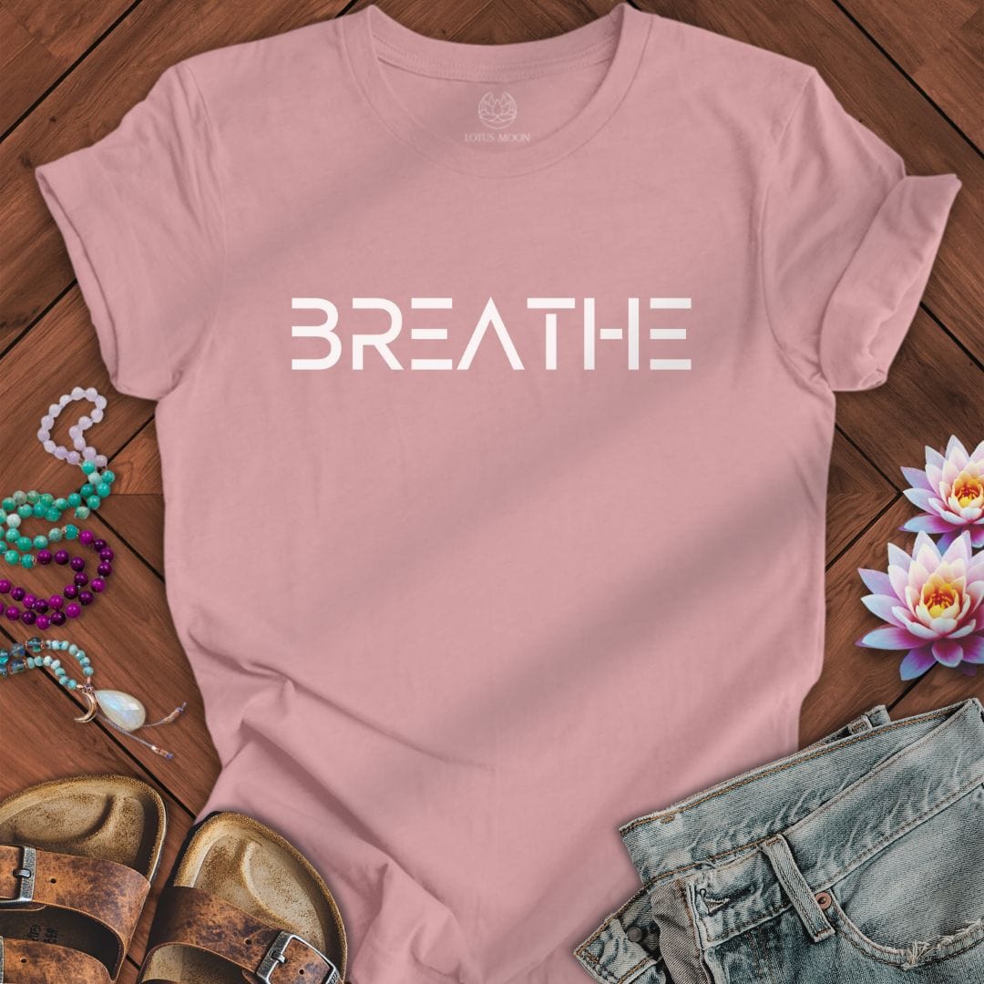 Breathe Text Tee Orchid