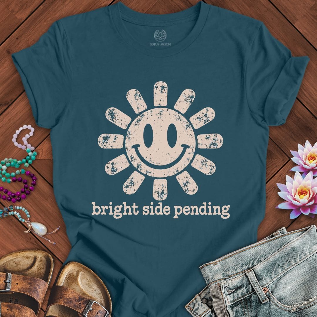 Printify T-Shirt Bright Side Pending Tee Deep Teal / S
