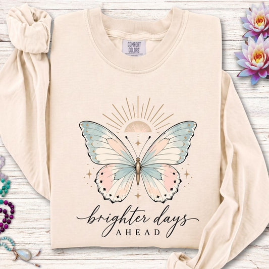 Brighter Days Ahead Long Sleeve Tee Ivory