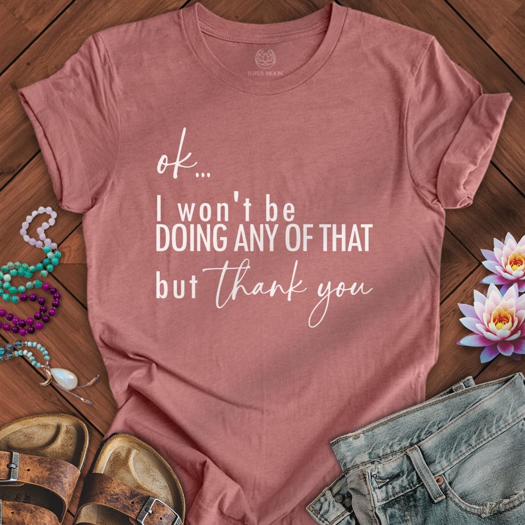 But Thank You Tee Heather Mauve