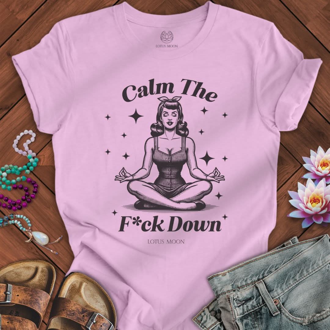 Calm Down Tee Lilac
