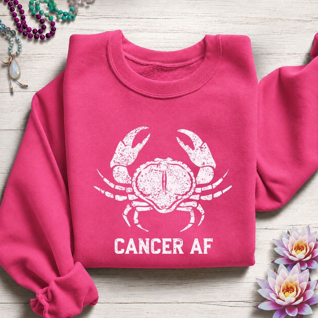 Cancer AF Sweatshirt Heliconia