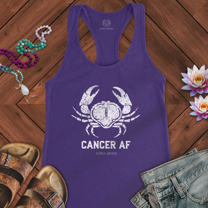 Cancer AF Tank Solid Purple Rush