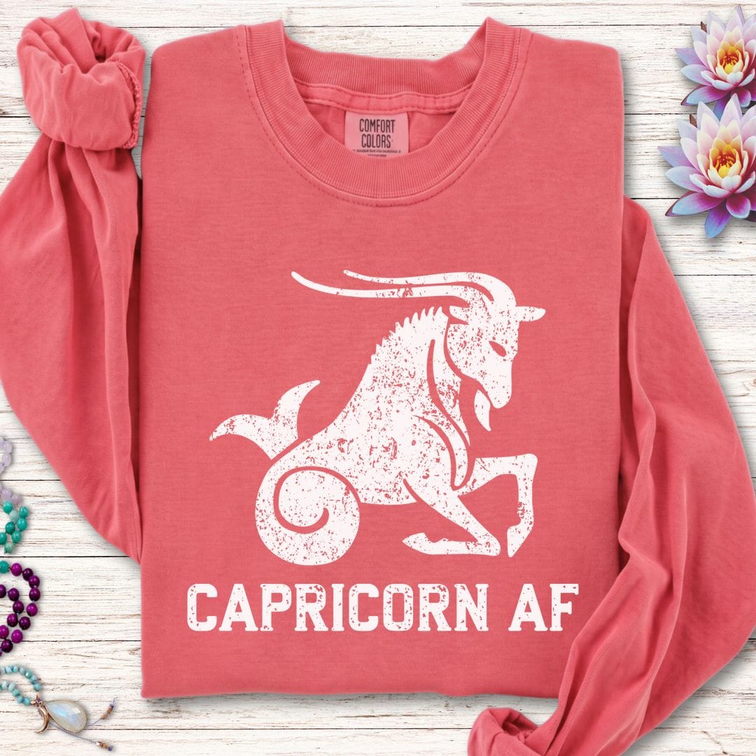 Capricorn AF Long Sleeve Tee Watermelon