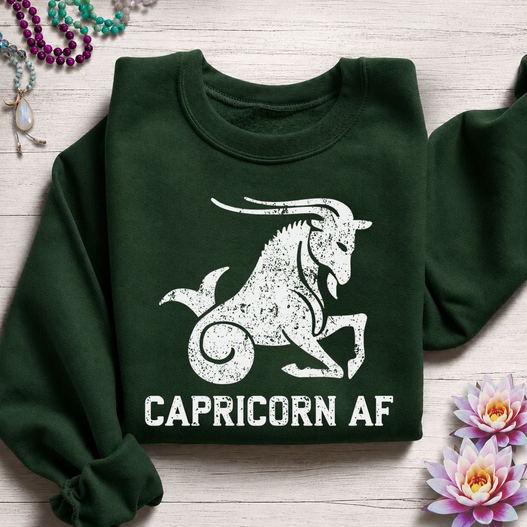Capricorn AF Sweatshirt Forest Green