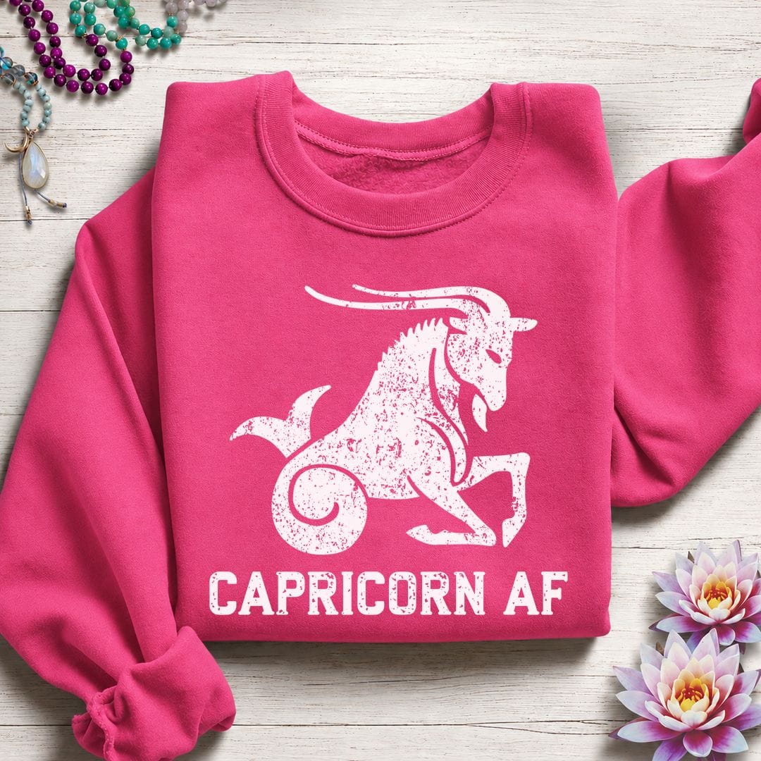 Capricorn AF Sweatshirt Heliconia
