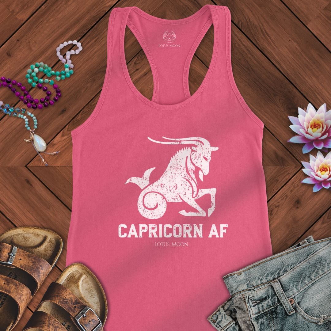 Capricorn AF Tank Solid Hot Pink