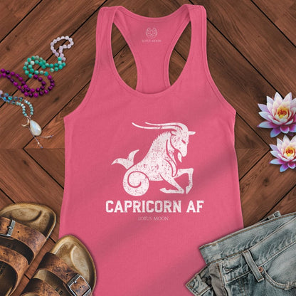 Capricorn AF Tank Solid Hot Pink
