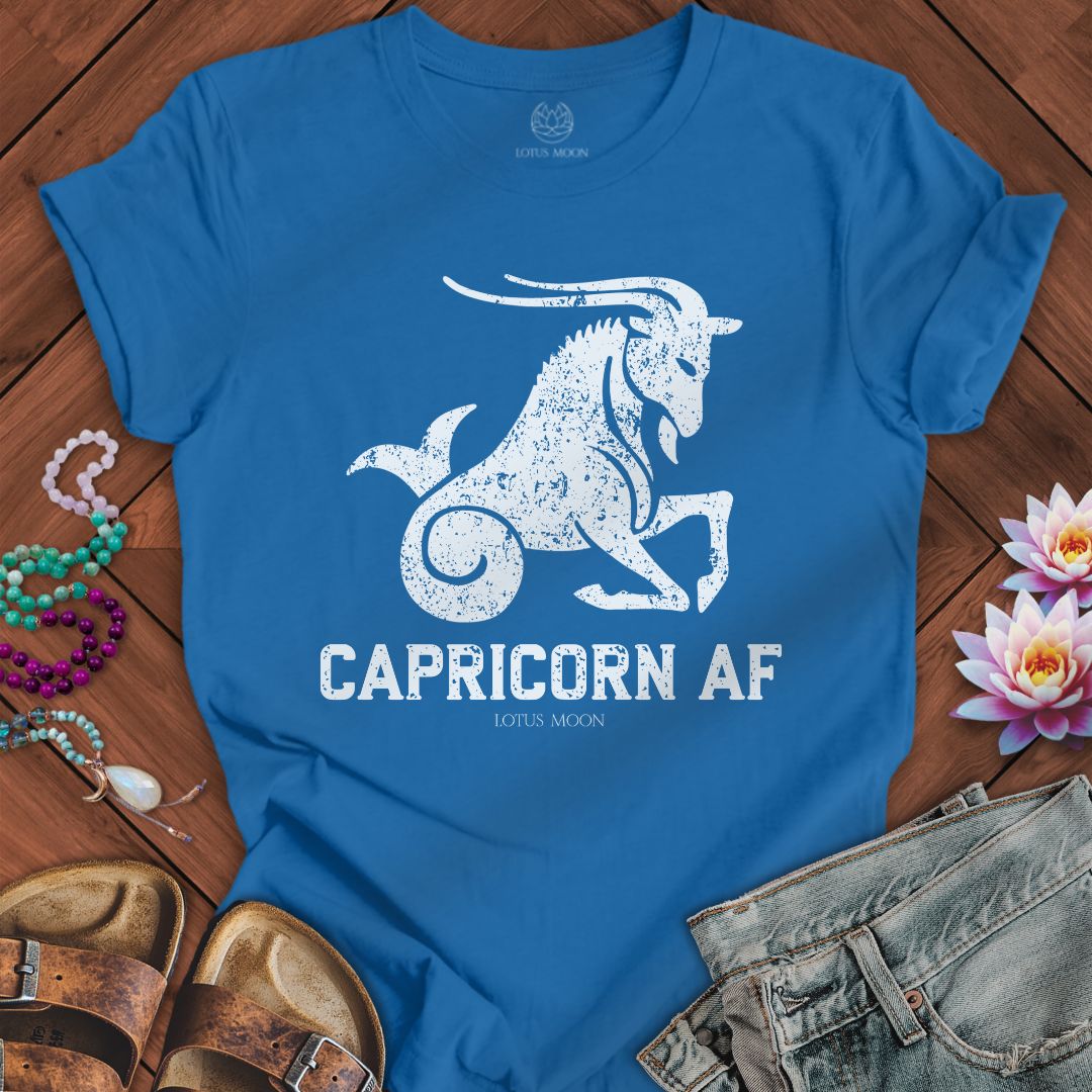 Lotus Moon Co. T-Shirt Capricorn AF Tee Columbia Blue / S