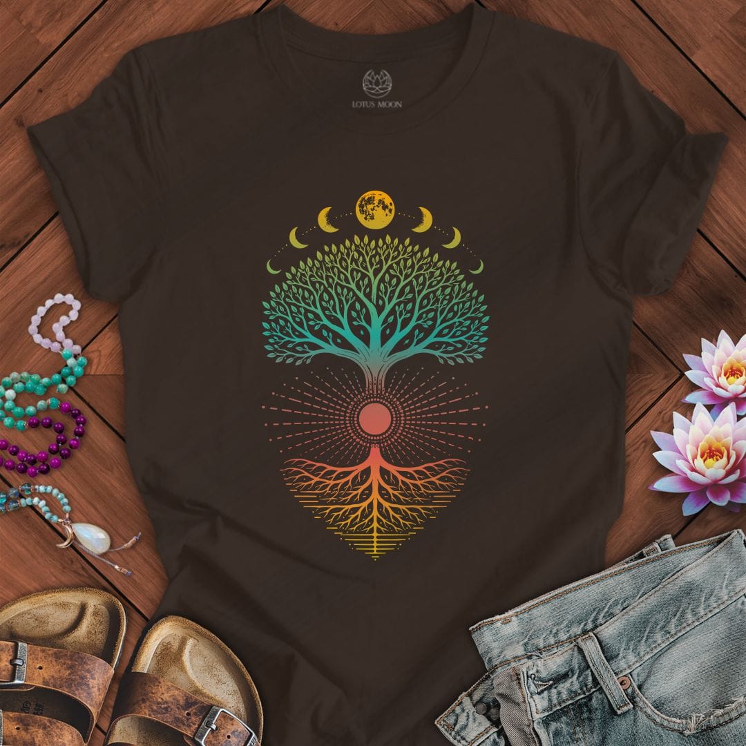 Celestial Tree Of Life Tee Brown