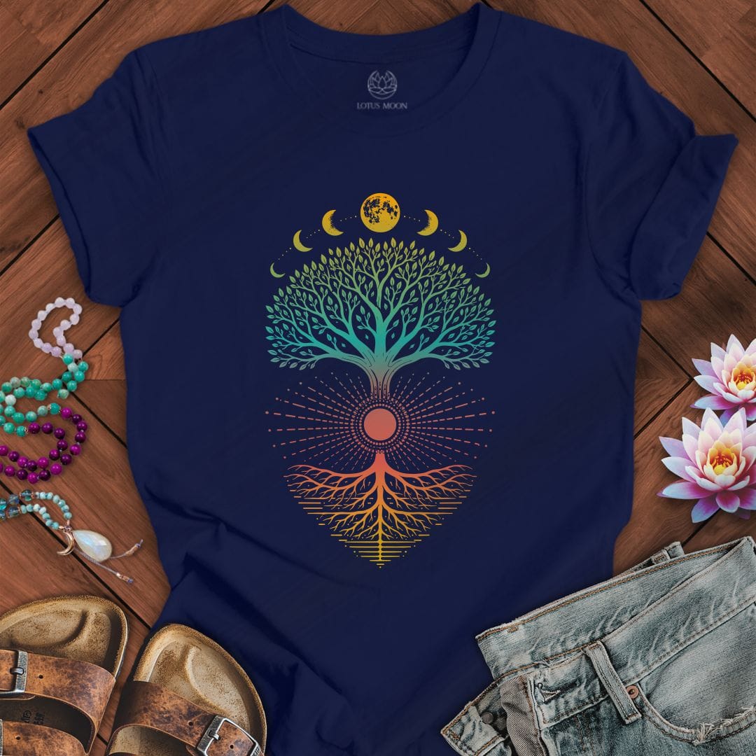 Celestial Tree Of Life Tee Navy