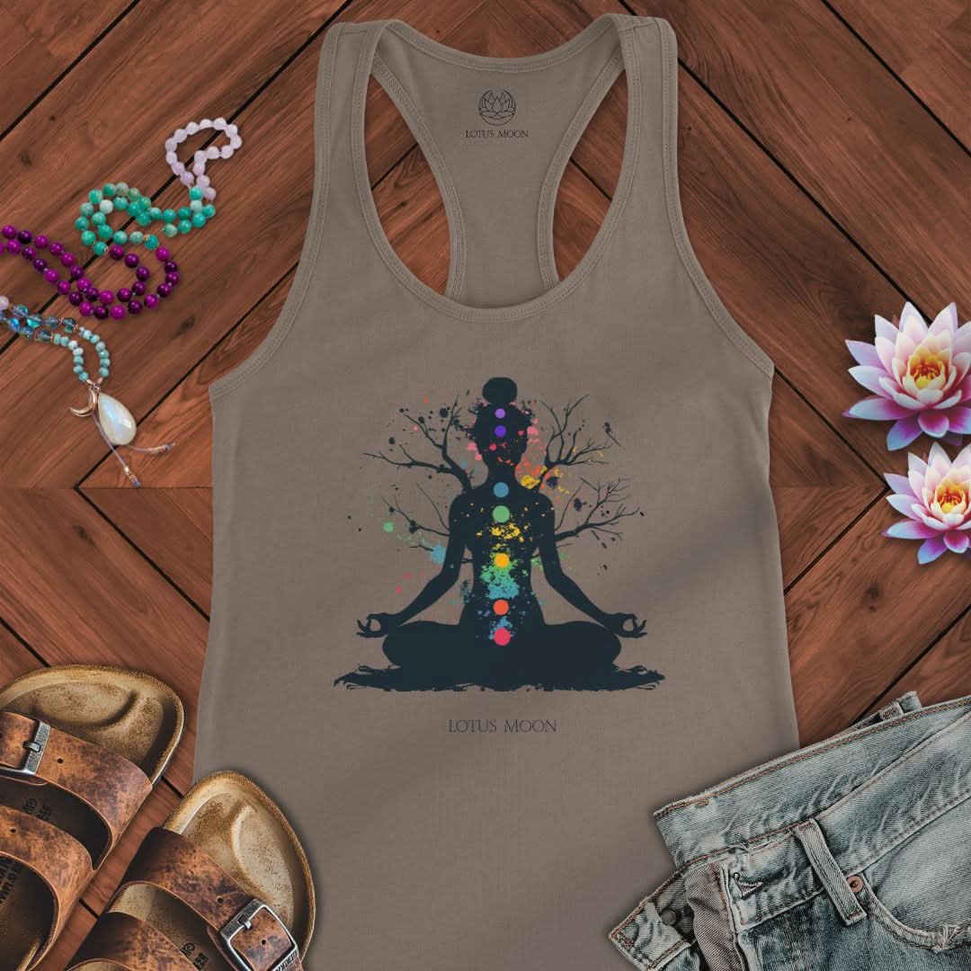 Chakra Tree Tank Solid Warm Gray