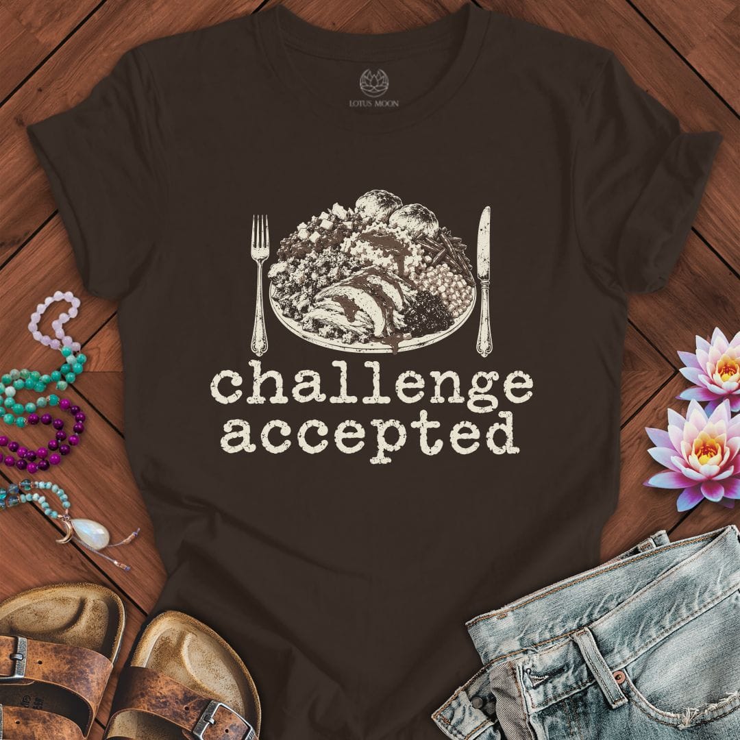 Challenge Accepted Tee Brown