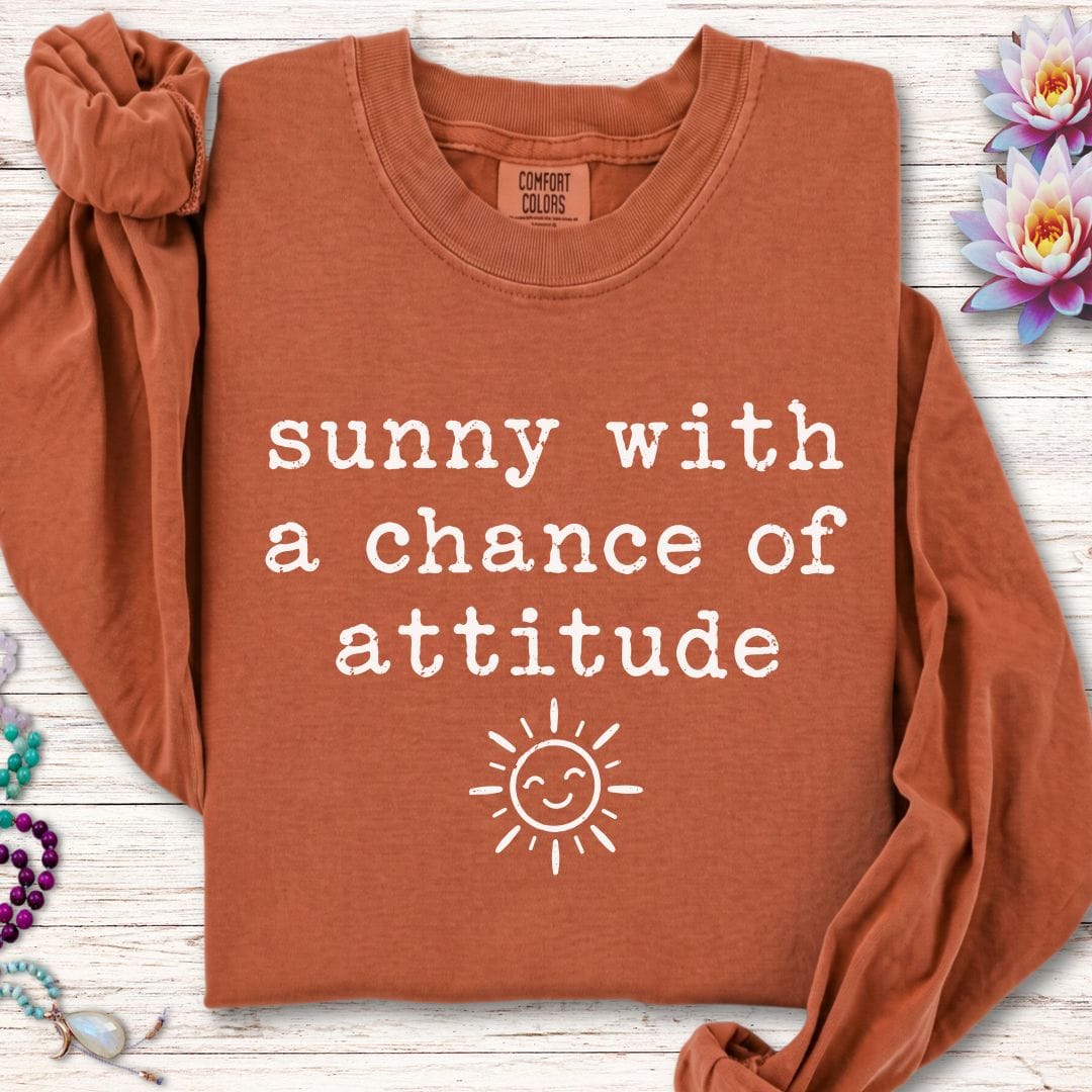 Chance Of Attitude Long Sleeve Tee Yam
