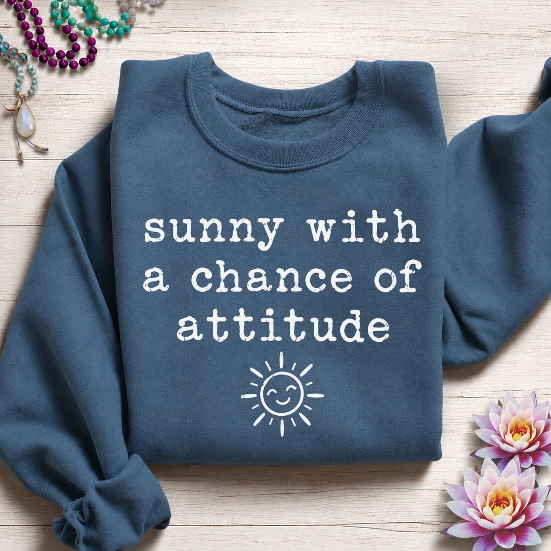 Chance Of Attitude Sweatshirt Indigo Blue