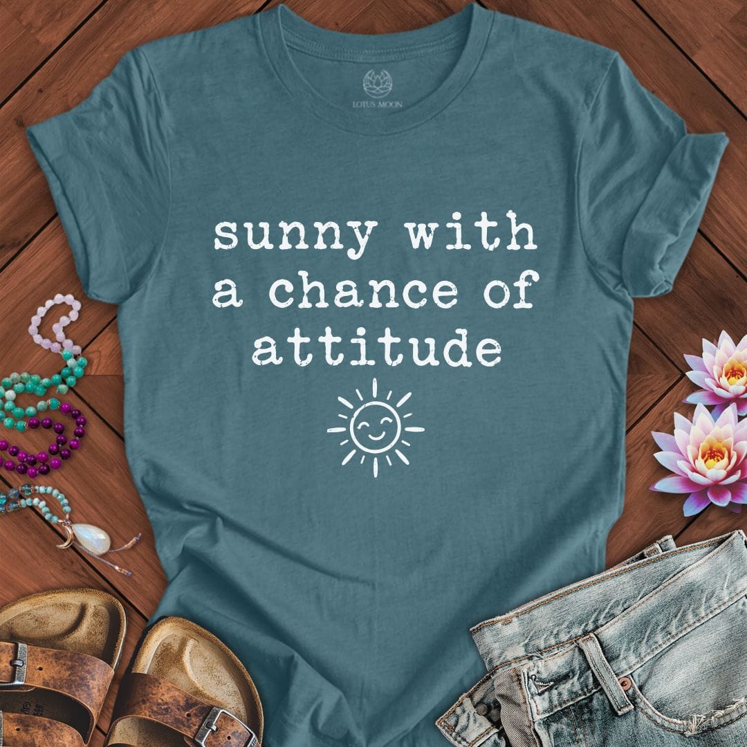 Printify T-Shirt Chance Of Attitude Tee Heather Deep Teal / S