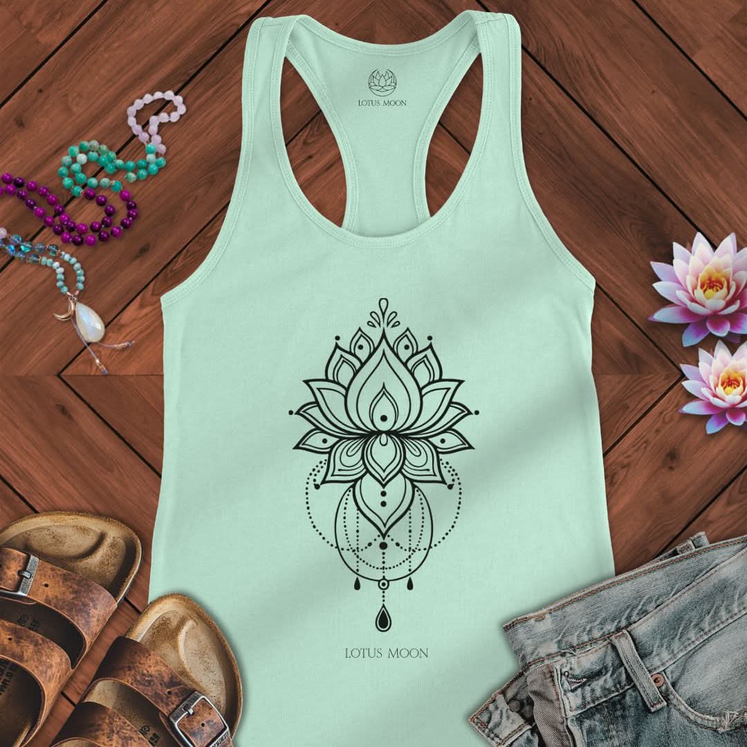 Chandelier Lotus Tank Solid Mint