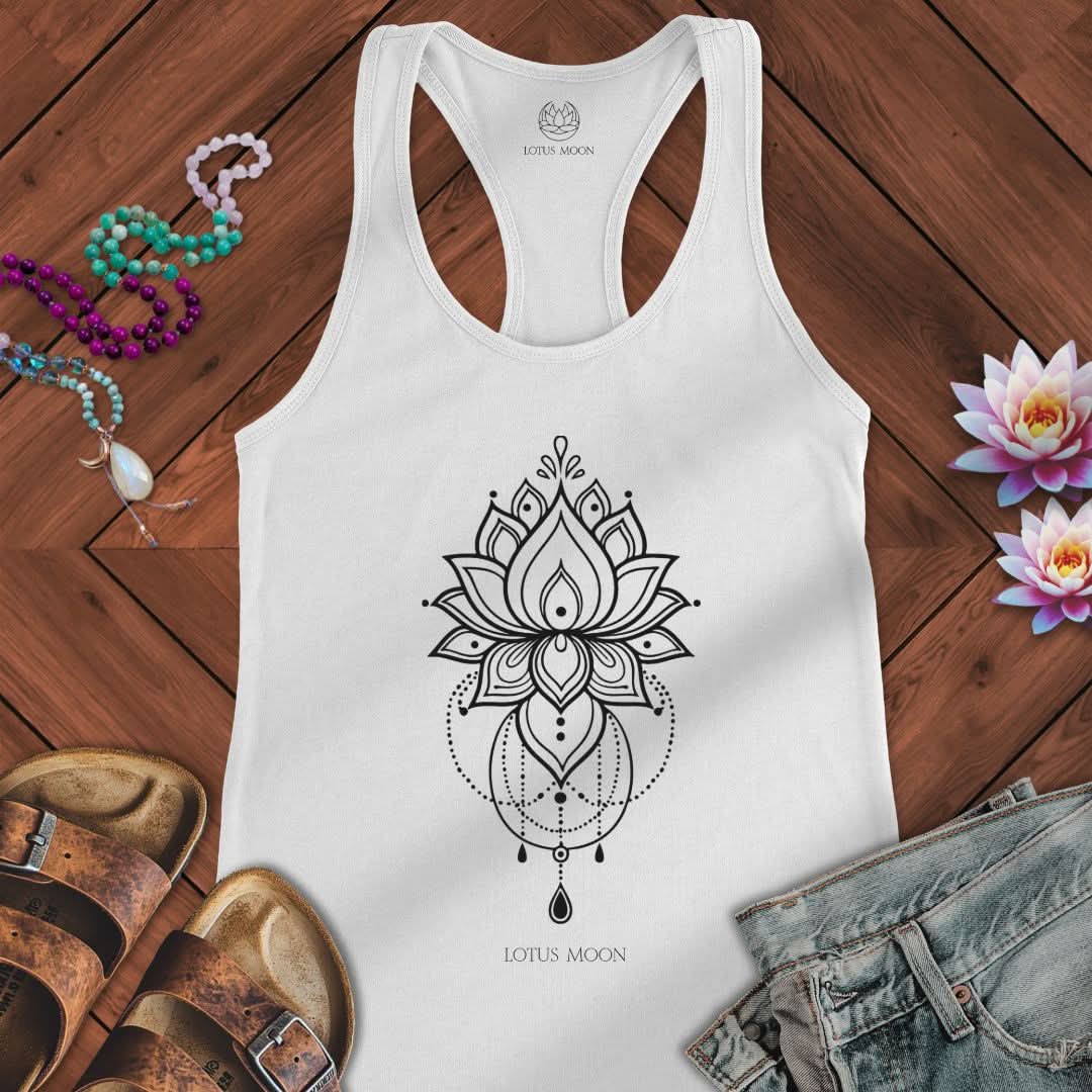 Chandelier Lotus Tank Solid White