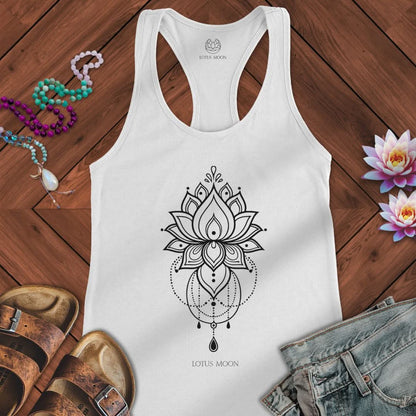 Chandelier Lotus Tank Solid White