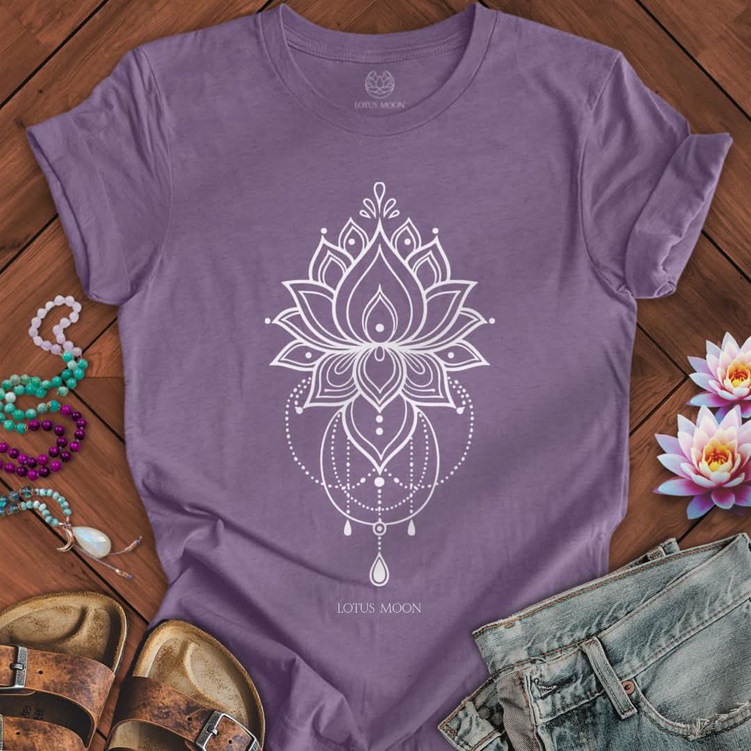 Chandelier Lotus Tee Heather Purple