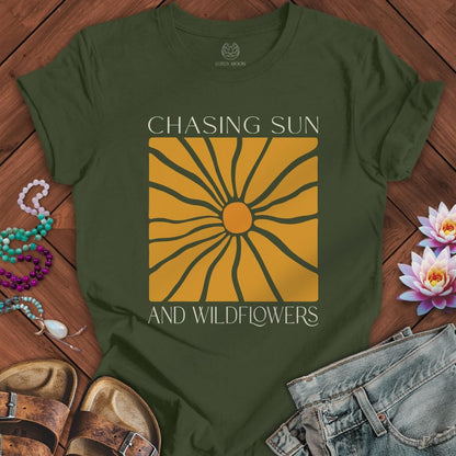 Chasing Sun Tee Military Green