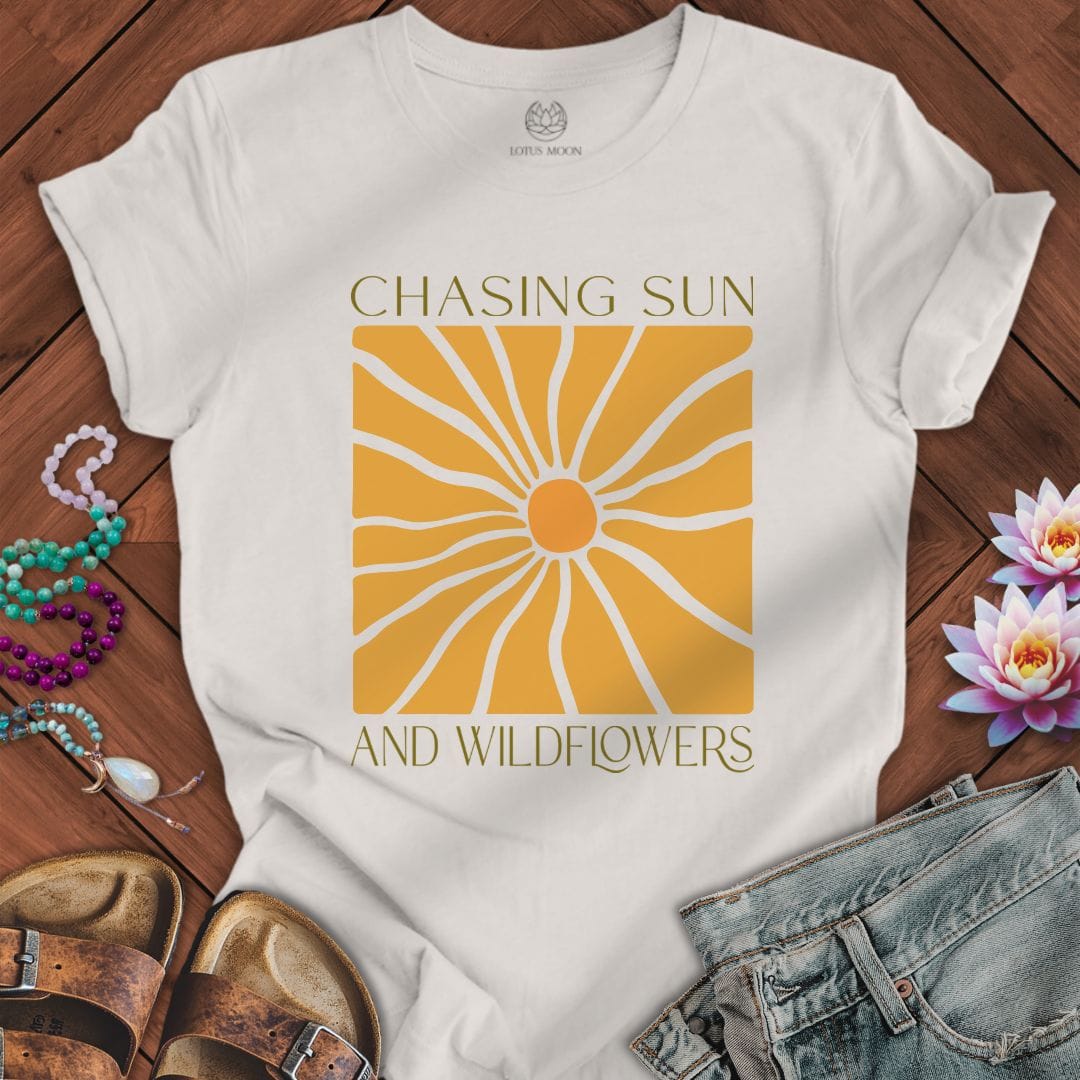 Chasing Sun Tee Vintage White