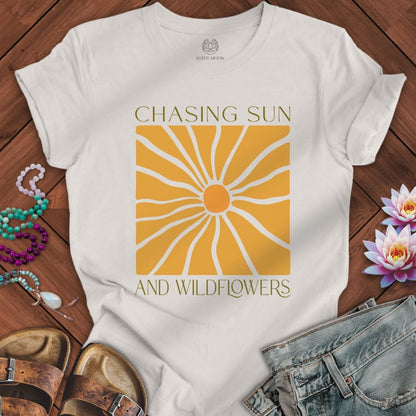 Chasing Sun Tee Vintage White