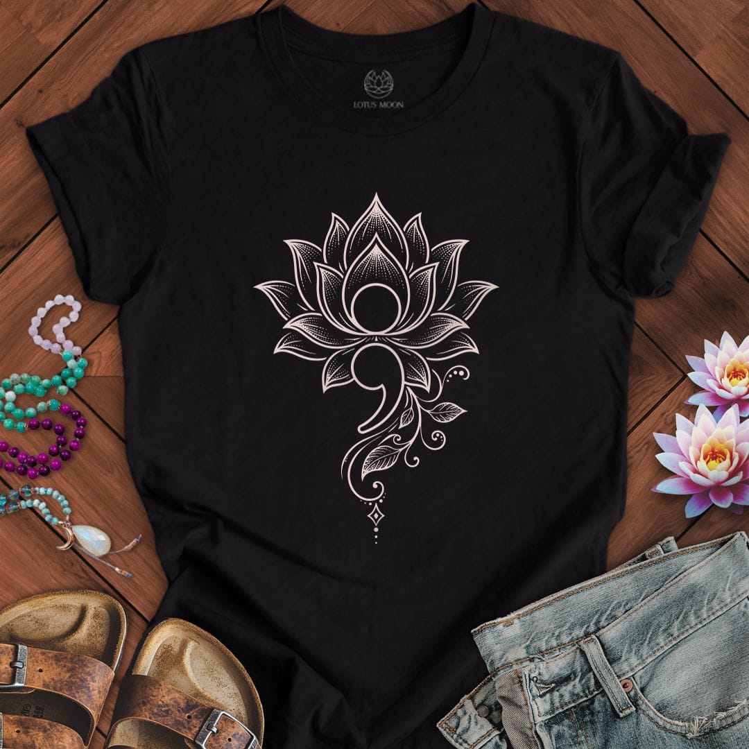 Choose To Bloom Tee Black