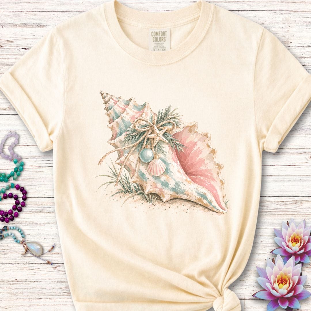 Printify T-Shirt Christmas Conch Premium Tee Ivory / S